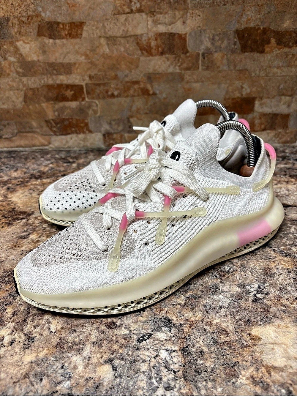 Adidas 4D Fusio White Cream Pink H04508 Men’s Size 8 Women’s Size 9.5